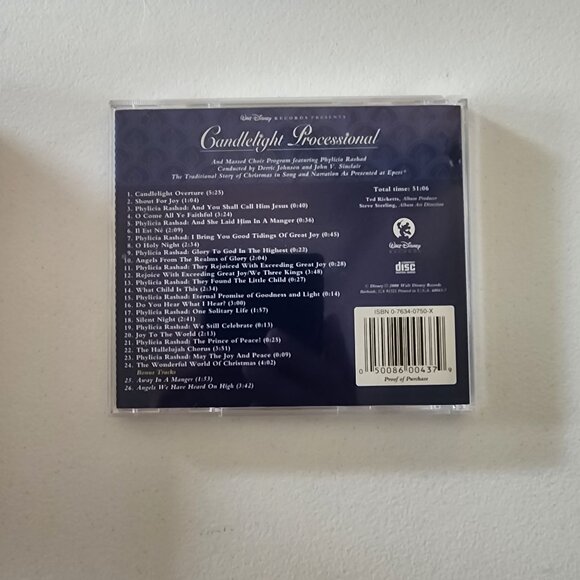 Walt Disney Records Candlelight Processional CD EPCOT Massed Choir Program - Picture 7 of 9